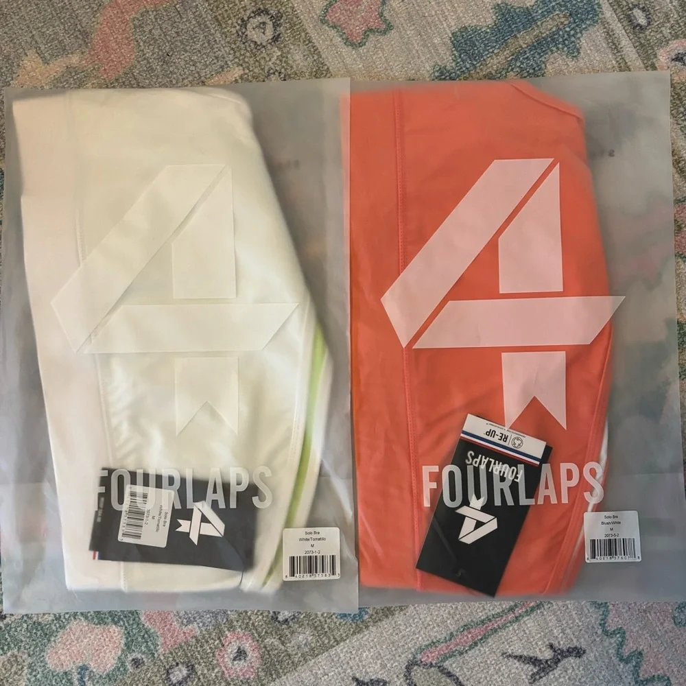 Fourlaps BUNDLE One Shoulder Solo Athletic Sports Bras NEW Medium - Picture 2 of 8